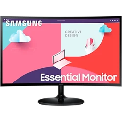 Monitor Samsung Essential S3 24 Curvo Led Full Hd Hdmi + Vga | LS24C360EAUXEN | 8806094767841
