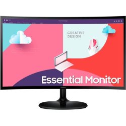 MONITOR SAMSUNG ESSENTIAL S3 24 CURVO LED FULL HD HDMI + VGA | LS24C364EAUXEN | 8806094769357 | Hay 13 unidades en almacén | Entrega a domicilio en Canarias en 24/48 horas laborables
