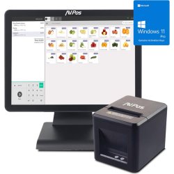 PACK TPV AVPOS K2000 15 I3/8GB/128GB/WIFI/BLUETOOTH/LAN 1000 | PACK2000 | Hay 9 unidades en almacén | Entrega a domicilio en Canarias en 24/48 horas laborables