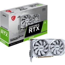 TARJETA DE VIDEO MSI RTX3050 VENTUS 2X XS OC 8GB DDR6 WHITE | 912-V809-4401 | 4711377249430 | Hay 1 unidades en almacén | Entrega a domicilio en Canarias en 24/48 horas laborables