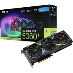 TARJETA DE VIDEO NVIDIA PNY RTX5060TI OC 16GB RGB GDDR7 PCIE | VCG5060T16TFXXPB1-O | 751492795058 | Hay 1 unidades en almacén | Entrega a domicilio en Canarias en 24/48 horas laborables