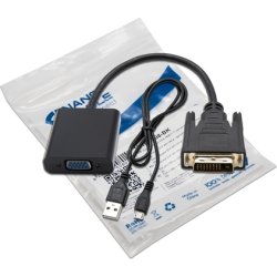 ADAPTADOR CONVERSOR DVI-D M A VGA H 0.10MT NANOCABLE NEGRO 1 | 10.16.2008-BK | 8433281008014 | Hay 2 unidades en almacén