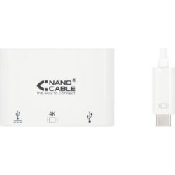ADAPTADOR NANOCABLE USB TIPO-C MACHO A HDMI USB USB-C HEMBRA | 10.16.4302 | 8433281008212 | Hay 1 unidades en almacén