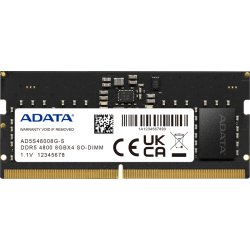 ADATA AD5S48008G-S módulo de memoria 8 GB 1 x 8 GB DDR5 4800 MHz ECC | 4711085936561 [1 de 2]