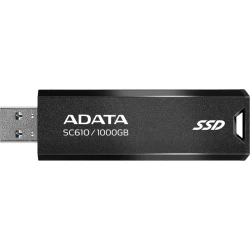ADATA SC610 EXTERNAL SSD,CAPACITY, USB 3.2 GEN 2, TYPE A, 550/500 MB/S RETAIL 1  | SC610-1000G-CBK | 4711085945051 [1 de 12]