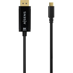 AISENS Cable Conversor USB-C a Displayport 8K@60Hz, USB-C/M-DP/M, Negro, 0.8M AISENS Cable Conversor USB-C a Displayport 8K@60Hz, USB-C/M- | A109-0688 | 8436574708257 | Hay 1 unidades en almacén