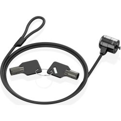 AISENS Cable de seguridad con cerradura de llave para ordenador, monitor, portátil 1.5m AISENS Cable de seguridad con cerradura de llave para ordena | ASLK-D40K04-BK | 8435739901229 | Hay 2 unidades en almacén