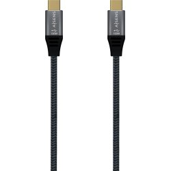 AISENS Cable USB 2.0 Aluminio 5A 100W E-Mark, USB-C/M-USB-C/M, Gris, 2.0M AISENS Cable USB 2.0 Aluminio 5A 100W E-Mark, USB-C/M-USB-C/ | A107-0629 | 8436574707236 | Hay 17 unidades en almacén