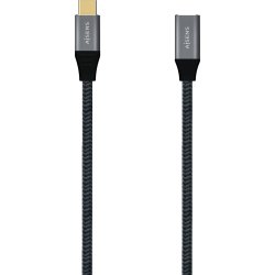AISENS Cable USB 3.2 Gen2X2 Aluminio 20Gbps 5A 100W, Tipo USB-C/M-USB-C/H, Gris, 1.0M AISENS Cable USB 3.2 Gen2X2 Aluminio 20Gbps 5A 100W, Tipo US | A107-0635 | 8436574707298 | Hay 14 unidades en almacén