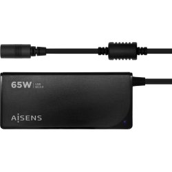 AISENS Cargador 65 W Automatico Universal Multitension Para Portatil Con 9 Conectores + USB-A QC.3.0 AISENS Cargador 65 W Automatico Universal Multitension Para | ASLC-65WAUTO-BK | 8436574707137 | Hay 2 unidades en almacén