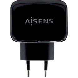 AISENS Cargador pared universal usb 2.0 2puertos negro | A110-0440 | 8436574704815 | Hay 8 unidades en almacén