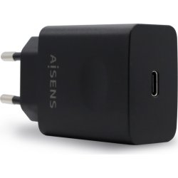 AISENS Cargador USB-C PD 3.0 1 Puerto 1x USB-C 20 W, Negro | ASCH-1PD20-BK | 8436574706215 | Hay 2 unidades en almacén
