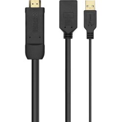 AISENS Conversor Activo HDMI 2.0 + USB Alim. a DISPLAYPORT V1.2, HDMI/M-USB/M-DP/H, Negro, 10CM AISENS Conversor Activo HDMI 2.0 + USB Alim. a DISPLAYPORT V | A122-0642 | 8436574707373 | Hay 5 unidades en almacén