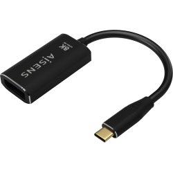 AISENS Conversor Aluminio USB-C a Displayport 8K@60Hz, USB-C | A109-0690 | 8436574708196 | Hay 2 unidades en almacén