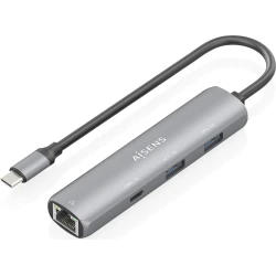 AISENS Dock USB-C A Ethernet Gigabit + Hub 1xUSB-C+2xUSB-A, Gris, 15cm AISENS Dock USB-C A Ethernet Gigabit + Hub 1xUSB-C+2xUSB-A, | ASUC-4P039-GR | 8435739904015 | Hay 8 unidades en almacén
