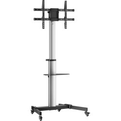 Aisens Floor Stand With Wheel, Dvd Tray For Monitor Tv 50kg From  | FT86TRE-197 | 8436574709087