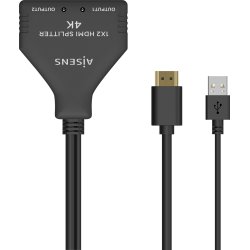 AISENS HDMI Duplicador 4K@30HZ 1Í—2 con Alimentación USB y Cable, Negro, 30 cm AISENS HDMI Duplicador 4K@30HZ 1Í—2 con Alimentación USB | A123-0654 | 8436574707663 | Hay 1 unidades en almacén