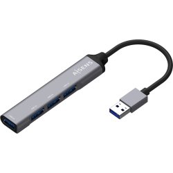 AISENS Hub USB 3.0 Aluminio, Tipo A/M - 4x Tipo A/H, Gris, 10cm AISENS Hub USB 3.0 Aluminio, Tipo A/M - 4x Tipo A/H, Gris, 1 | A106-0540 | 8436574706314 | Hay 4 unidades en almacén