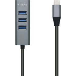 AISENS Hub USB 3.1 USB-C, USB-C/M - 4x Tipo A/H, Gris, 10 cm AISENS Hub USB 3.1 USB-C, USB-C/M - 4x Tipo A/H, Gris, 10 cm | A109-0508 | 8436574705553 | Hay 4 unidades en almacén