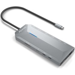 AISENS USB-C Dock 12 En 1, USB-C A 2xHDMI, 1xRJ45, 3xUSB-A, 2xUSB-C, 1xUSB-C PD, 1xAudio, 1xSD, 1xMicro SD, Gris, 30cm AISENS USB-C Dock 12 En 1, USB-C A 2xHDMI, 1xRJ45, 3xUSB-A, | ASUC-12P005-GR | 8436574709209 | Hay 4 unidades en almacén
