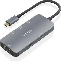 AISENS USB-C Dock 6 En 1, USB-C a 1xHDMI, 1xRJ45, 3xUSB-A, 1 | ASUC-6P019-GR | Hay 5 unidades en almacén