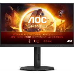 AOC 27G4X 27`` 1920 x 1080 Pixeles Full HD LED Negro Monitor | 4038986181396 | Hay 27 unidades en almacén