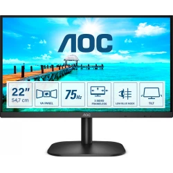 Aoc Flickerfree Monitor 21.5p Led Full Hd Negro 22b2h | 4038986127165