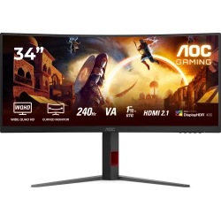 AOC G4 CU34G4Z pantalla para PC 86,4 cm (34``) 3440 x 1440 Pixeles Wide Quad HD LED Negro, Rojo AOC G4 CU34G4Z pantalla para PC 86,4 cm (34``) 3440 x 1440 P | 4038986612692 | Hay 1 unidades en almacén