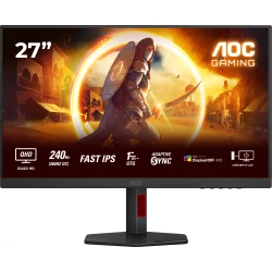 AOC G4 Q27G4ZR pantalla para PC 68,6 cm (27``) 2560 x 1440 Pixeles Quad HD LED Negro, Rojo AOC G4 Q27G4ZR pantalla para PC 68,6 cm (27``) 2560 x 1440 P | 4038986182973 | Hay 6 unidades en almacén