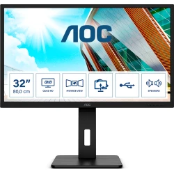 AOC P2 Q32P2 pantalla para PC 80 cm (31.5``) 2560 x 1440 Pix | 4038986118170 | Hay 1 unidades en almacén