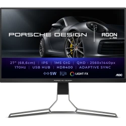 AOC Porsche PD27S LED display 68,6 cm (27``) 2560 x 1440 Pixeles Quad HD LCD Neg | 4056487038599 [1 de 9]