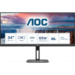 AOC V5 U34V5C/BK pantalla para PC 86,4 cm (34``) 3440 x 1440 | 4038986110617 | Hay 4 unidades en almacén