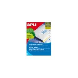 Apli 01270 Etiquetas adhesivas 70 x 25.4mm A4 blanco Apli 01270 Etiquetas adhesivas 70 x 25.4mm A4 blanco | 8410782012702 | Hay 8 unidades en almacén