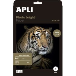 APLI 04137 papel fotográfico A4 Blanco Brillo | 8410782041375 | 8410782041375 | Hay 1 unidades en almacén