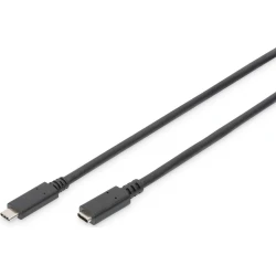 Assmann Electronic Cable Usb C Macho Hembra 0,7 M Negro | AK-300210-007-S | 4016032451129 | 10,51 euros