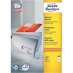 Avery Etiquetas blancas - ECOLÓGICAS, CERTIFICADAS FSC® 70 x 32 mm Avery Etiquetas blancas - ECOLÓGICAS, CERTIFICADAS FSC® 70 | 3479 | 4004182034798 | Hay 86 unidades en almacén