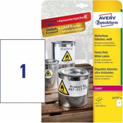 Avery L4775-8 etiqueta de impresora Blanco Etiqueta para impresora autoadhesiva Avery L4775-8 etiqueta de impresora Blanco Etiqueta para imp | 4004182076033 | Hay 1 unidades en almacén
