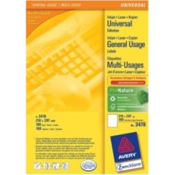 Avery Multi-Function Labels Blanco Avery Multi-Function Labels Blanco | 3478 | 4004182034781 | Hay 100 unidades en almacén