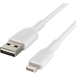 BELKIN cable de conector Lightning Macho/USB A Macho 0,15 m Blanco | CAA001BT0MWH | 0745883788637 [1 de 2]