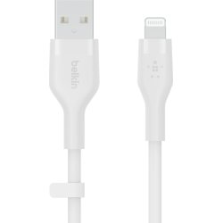 Belkin Cbl Scicone USB-A LTG 2M blc cable USB USB A USB C/Lightning Blanco | CAA008BT2MWH | 0745883831944 [1 de 2]