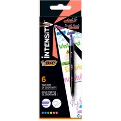 BIC Intensity Dual Tip marcador 6 pieza(s) Punta de cincel/fina Azul, Verde, Melocotón, Rosa, Violeta, Amarillo BIC Intensity Dual Tip marcador 6 pieza(s) Punta de cincel/f | 3086123681347 | 3086123681347 | Hay 1 unidades en almacén