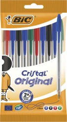 BLISTER DE 10 UNIDADES BOLIGRAFO BIC CRISTAL COLORES AZUL NEGRO ROJO Y VERDE 830865 BLISTER DE 10 UNIDADES BOLIGRAFO BIC CRISTAL COLORES AZUL NE | 830865 | 3086121601125 | Hay 5 unidades en almacén