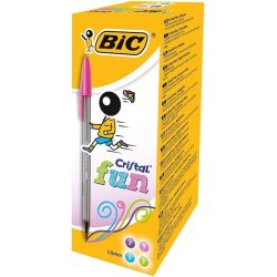 BOLIGRAFOS BIC CRISTAL FUN COLORES SURTIDOS ROSA-LILA-LIMA-TURQUESA CAJA 20 UD. 895793 BOLIGRAFOS BIC CRISTAL FUN COLORES SURTIDOS ROSA-LILA-LIMA-T | 895793 | 3086123272101 | Hay 25 unidades en almacén