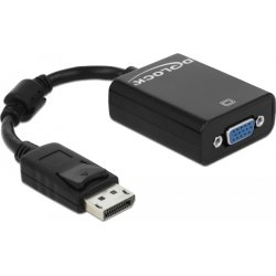 CABLE ADAPTADOR DELOCK DISPLAYPORT M A VGA H NEGRO 61848 | 4043619618484 | Hay 50 unidades en almacén