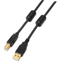 CABLE AISENS USB TIPO-A MACHO A USB TIPO-B MACHO IMPRESORA FERRITA DOBLE APANTALLADO 3M NEGRO A101-0010 CABLE AISENS USB TIPO-A MACHO A USB TIPO-B MACHO IMPRESORA F | A101-0010 | 8436574700091 | Hay 18 unidades en almacén