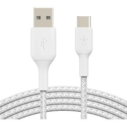 Cable Belkin USB A macho/USB C macho 1 m Blanco | CAB002BT1MWH | 0745883788576 [1 de 2]