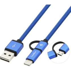 CABLE COOLBOX MULTIUSB MICROUSB USBC 1MT AZUL COO-CAB-U2MC-B | COO-CAB-U2MC-BL | 8436556145919 | Hay 41 unidades en almacén