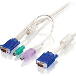 Cable Data Level One Kvm 3mt Blanco Acc-2102 | 4015867132494