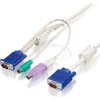 CABLE DATA LEVEL ONE KVM 3MT BLANCO ACC-2102 | (1)