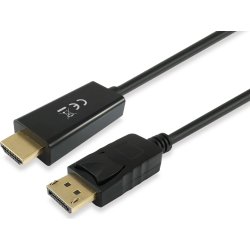 Cable equip displayport macho a hdmi macho 2m negro 119390 | 4015867222386 | Hay 63 unidades en almacén
